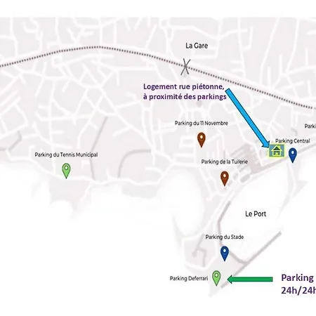 Апартаменты Studio Climatise A Bandol Port & Plage *